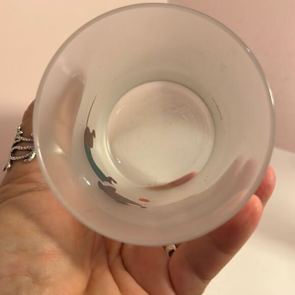 Culver Christmas Dachshund Frosted Glass Set of 3 Bar Beverage - Picture 4 of 7